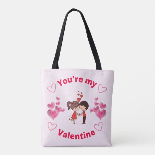 Je bent mijn Valentijn Tote Bag (Achterkant)