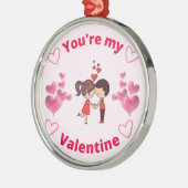 Je bent mijn Valentijn - Valentijnsdag Partij Metalen Ornament (Links)