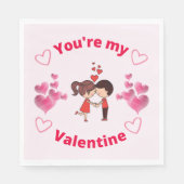 Je bent mijn Valentijn - Valentijnsdag Partij Servet (Voorkant)