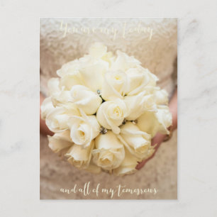 Je bent mijn vandaag en al mijn tomorrows- Wedding Briefkaart