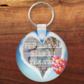 Je bent mijn vogel in de bomen.png sleutelhanger (Voorkant)