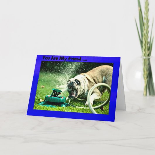 Je bent mijn vriend kaart (Voorkant)