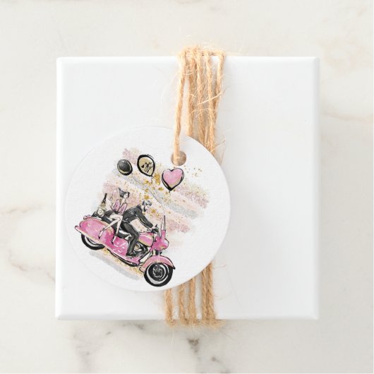 Je bent mijn wereld | Coupure motorfiets Bedankjes Labels (In situ)