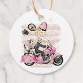 Je bent mijn wereld | Coupure motorfiets Bedankjes Labels (Achterkant)