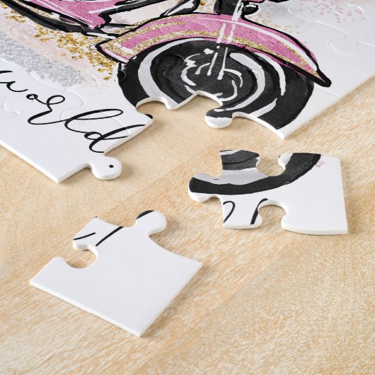 Je bent mijn wereld | Coupure motorfiets Legpuzzel (Zijkant)