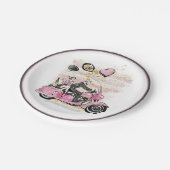 Je bent mijn wereld | Coupure motorfiets Papieren Bordje (Gekanteld)