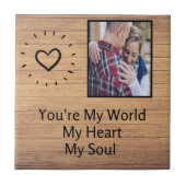 Je bent mijn wereld keramische Tegel Tegeltje (Voorkant)