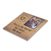 Je bent mijn wereld keramische Tegel Tegeltje (Zijkant)