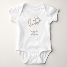 Je bent mijn Zon Maan en Sterren Baby Body - Goud Romper