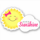 Je bent mijn zon-meisje-zon sticker (Voorkant)