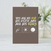 je bent mijn zon mijn maan en al mijn sterren bedankkaart (Staand voorkant)