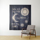 Je bent Mijn zon Mijn maan en mijn sterren Wandkleed (In situ)