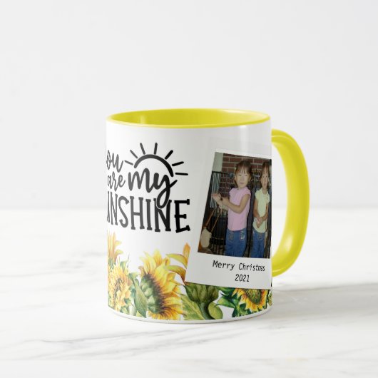 Je bent mijn zon - zonnebloemen - 2 Foto-Mok Mok (Voorkant rechts)