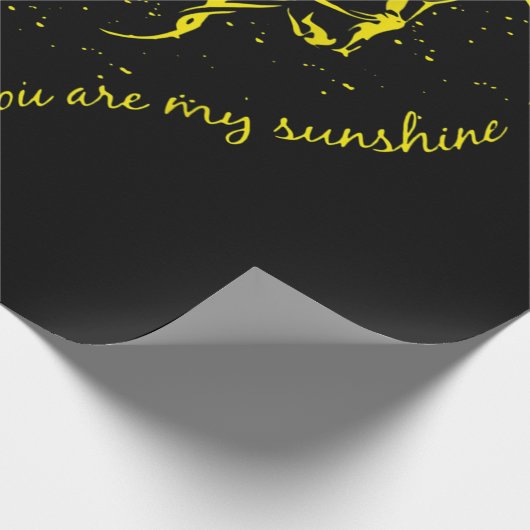 Je bent mijn zonnebloem en paard. cadeaupapier (Hoek)