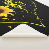 Je bent mijn zonnebloem en paard. sherpa deken (3/4)