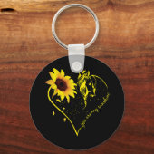 Je bent mijn zonnebloem en paard. sleutelhanger (Voorkant)