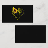 Je bent mijn zonnebloem en paard. visitekaartje (Voorkant / Achterkant)