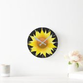 Je bent mijn zonnebloem ronde klok (Huis)