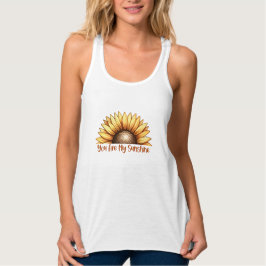 Je bent mijn zonnebloem tanktop