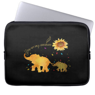Je bent mijn zonnebloempautisme laptop sleeve