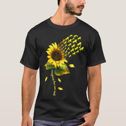 Je bent mijn zonnebloempitten. t-shirt (Voorkant)