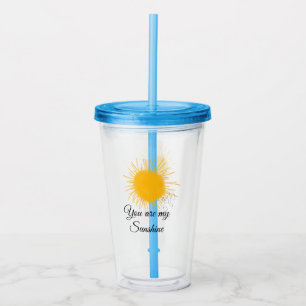 je bent mijn zonnegeel oranje zonnestralen , voeg acryl drinkbeker