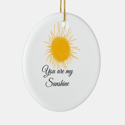 je bent mijn zonnegeel oranje zonnestralen , voeg  keramisch ornament (Rechts)