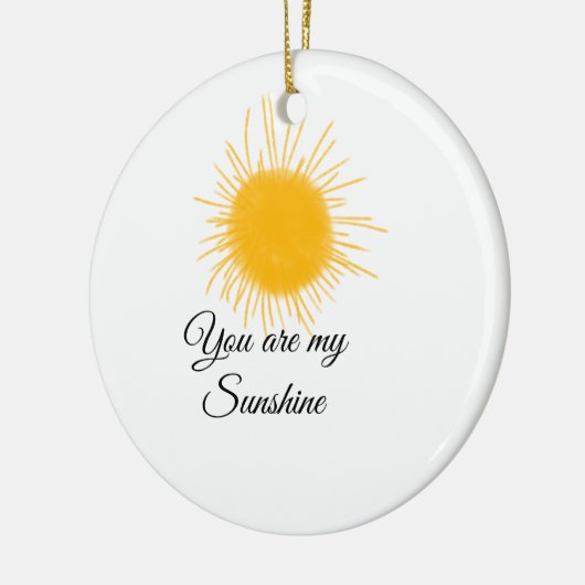 je bent mijn zonnegeel oranje zonnestralen , voeg keramisch ornament (Links)