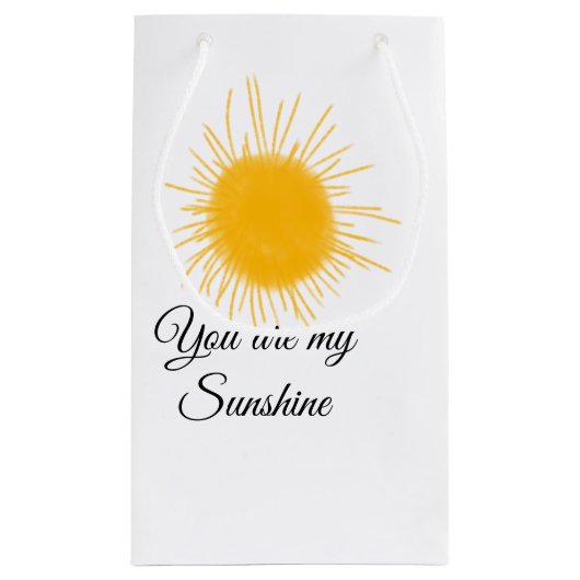 je bent mijn zonnegeel oranje zonnestralen , voeg  klein cadeauzakje (Achterkant)