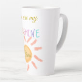 je bent mijn zonnegeel oranje zonnestralen , voeg latte mok (Rechterhoek)