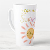 je bent mijn zonnegeel oranje zonnestralen , voeg latte mok (Linkerhoek)