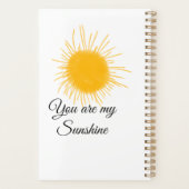 je bent mijn zonnegeel oranje zonnestralen , voeg planner (Achterkant)