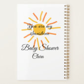 je bent mijn zonnegeel oranje zonnestralen , voeg  planner (Achterkant)