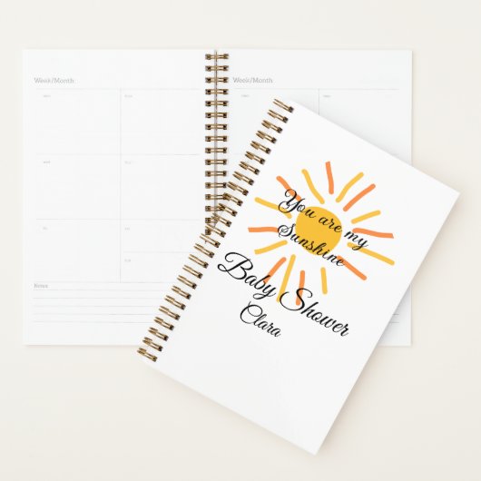 je bent mijn zonnegeel oranje zonnestralen , voeg  planner (Display)