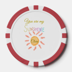 je bent mijn zonnegeel oranje zonnestralen , voeg  poker chips