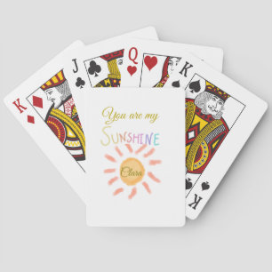 je bent mijn zonnegeel oranje zonnestralen , voeg pokerkaarten