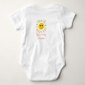 je bent mijn zonnegeel oranje zonnestralen , voeg  romper (Achterkant)