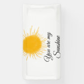 je bent mijn zonnegeel oranje zonnestralen , voeg  spandoek (Verticaal)