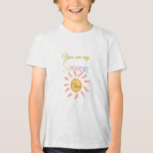 je bent mijn zonnegeel oranje zonnestralen , voeg  Tri-Blend shirt