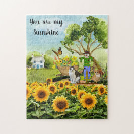 Je bent mijn zonnekat en zonnebloemen legpuzzel