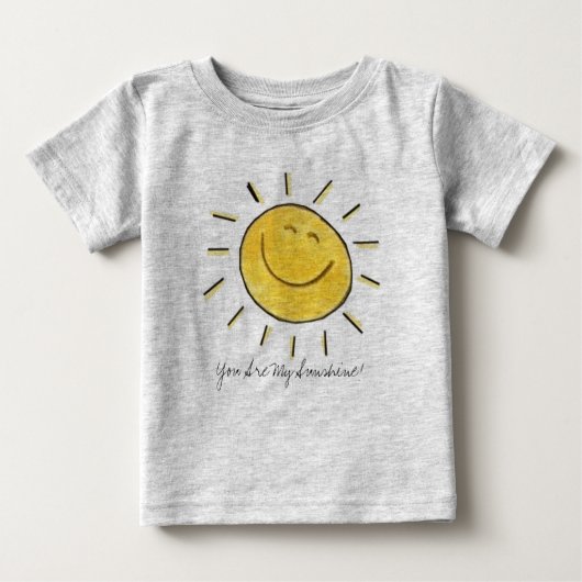 Je bent mijn zonneschijn. Baby Shirt (Voorkant)