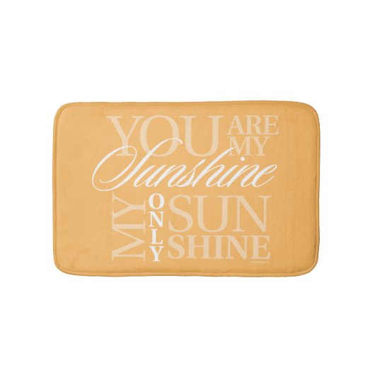 Je bent mijn zonneschijn badmat (Voorkant)