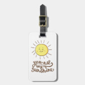 Je bent mijn zonneschijn bagagelabel (Voorkant verticaal)