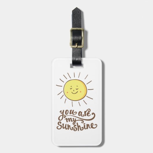 Je bent mijn zonneschijn bagagelabel (Voorkant verticaal)