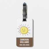 Je bent mijn zonneschijn bagagelabel (Achterkant verticaal)