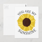 Je bent mijn zonneschijn briefkaart (Voorkant / Achterkant)