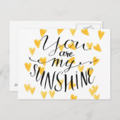 Je bent mijn zonneschijn briefkaart (Voorkant / Achterkant)