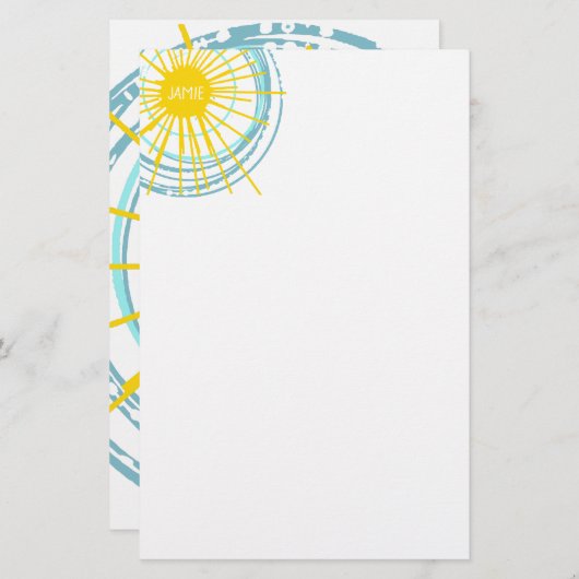 Je bent mijn zonneschijn. briefpapier (Voorkant / Achterkant)