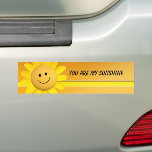 Je bent mijn zonneschijn. bumpersticker (Op auto)