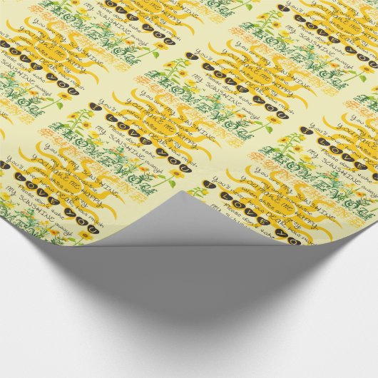 Je bent mijn zonneschijn cadeaupapier (Hoek)